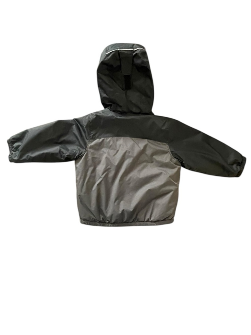 Columbia toddler Two-Tone REVEASIBLE Hooded Jacket Gray and Black unisex size 2T - Picture 6 of 8